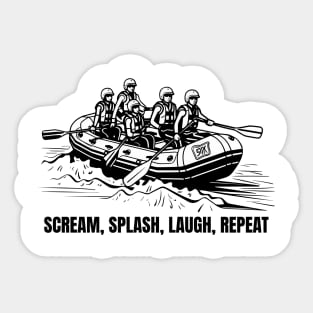 Scream, splash, laugh, repeat Sticker